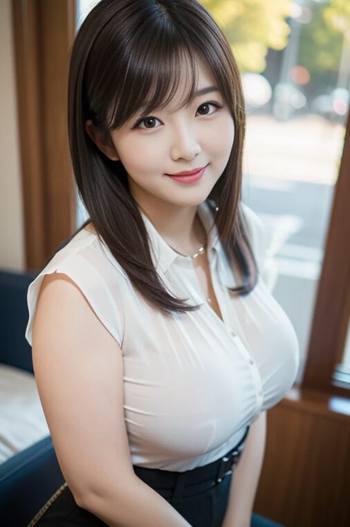 巨乳美人人妻とデートしてみた【AI画像】04