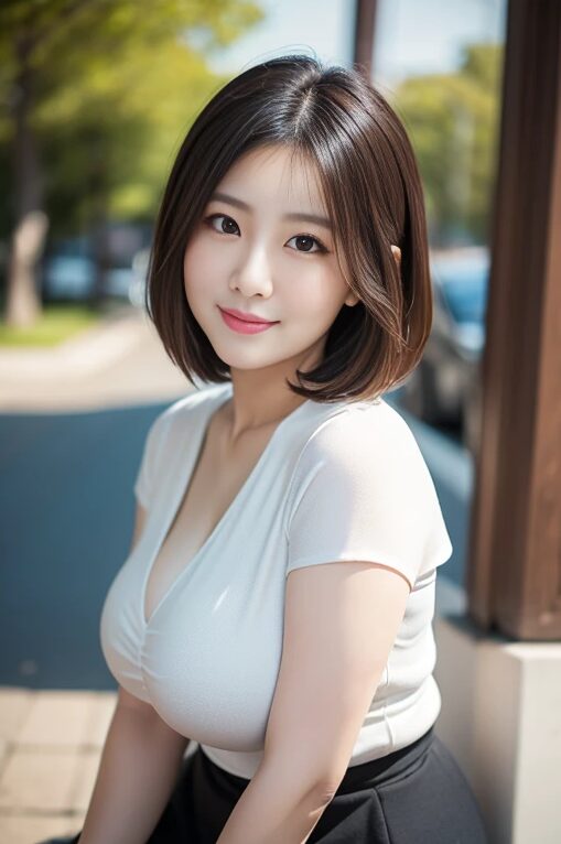 巨乳美人人妻とデートしてみた【AI画像】11