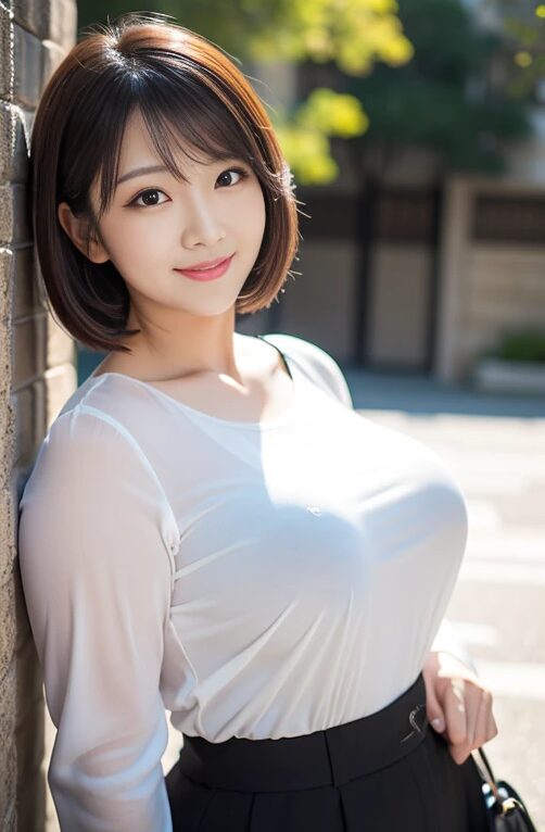 巨乳美人人妻とデートしてみた【AI画像】16