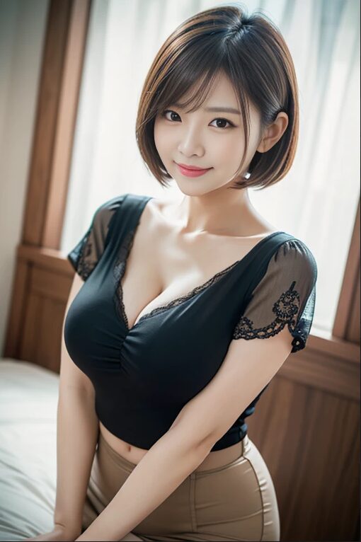 巨乳美人人妻とデートしてみた【AI画像】29