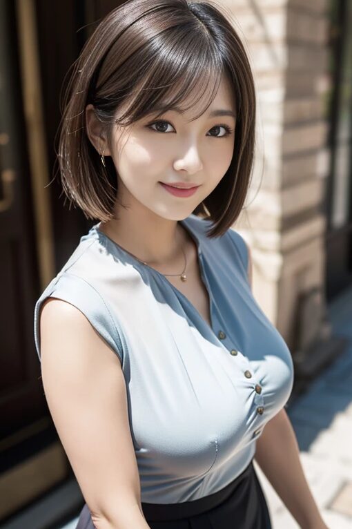 巨乳美人人妻とデートしてみた【AI画像】35