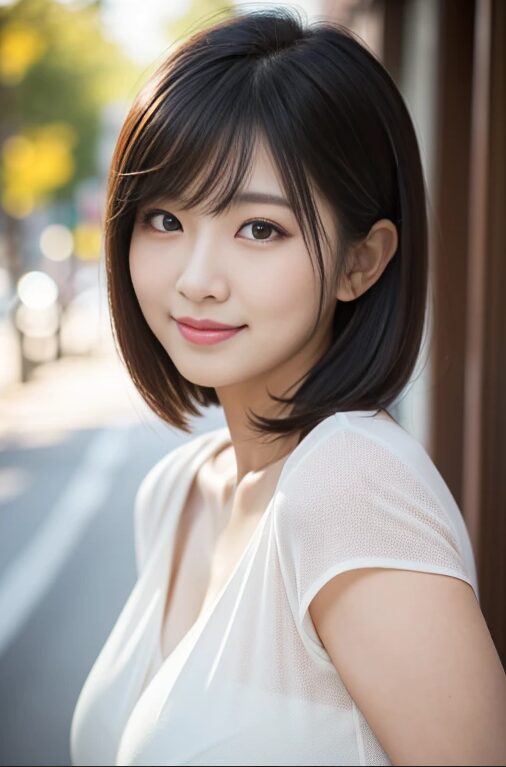 巨乳美人人妻とデートしてみた【AI画像】43