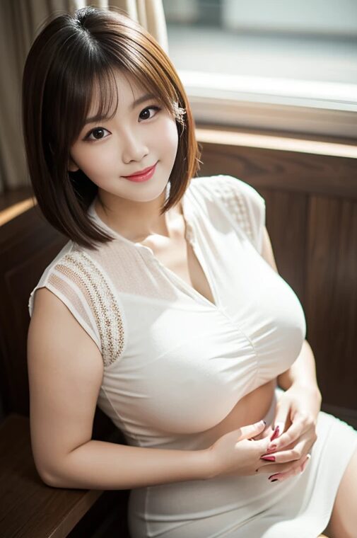 巨乳美人人妻とデートしてみた【AI画像】45