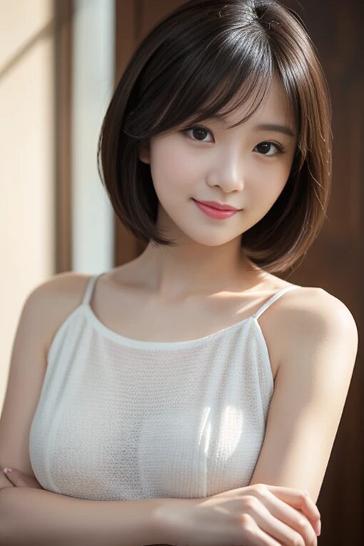 巨乳美人人妻の上着を脱がせてみた【AI画像】54