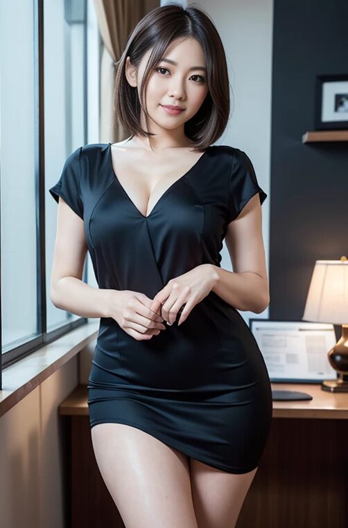 巨乳人妻の女上司が会社で誘惑してきた【AI画像】25