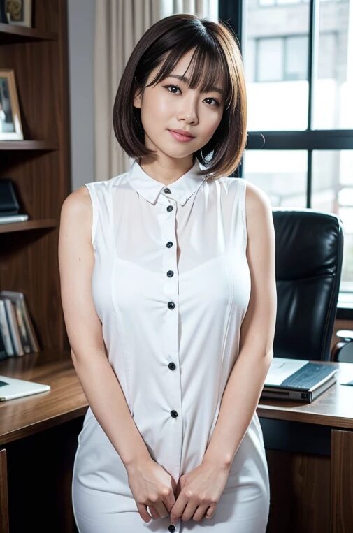 巨乳人妻の女上司が会社で誘惑してきた【AI画像】29