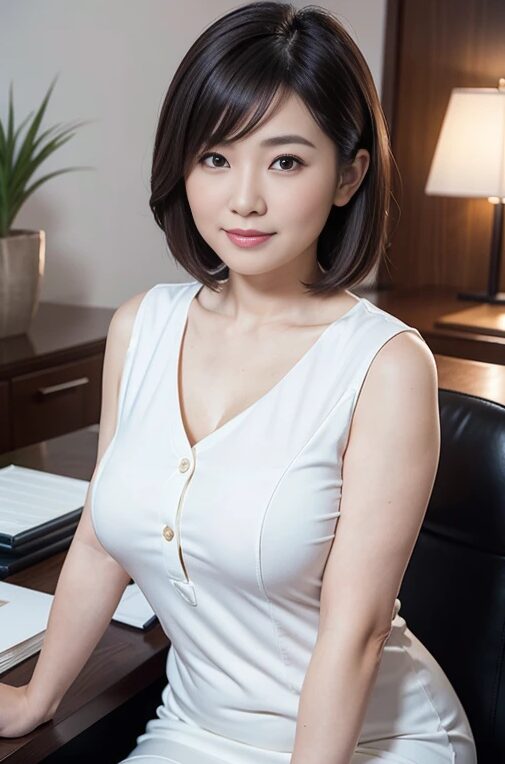 巨乳人妻の女上司が会社で誘惑してきた【AI画像】32