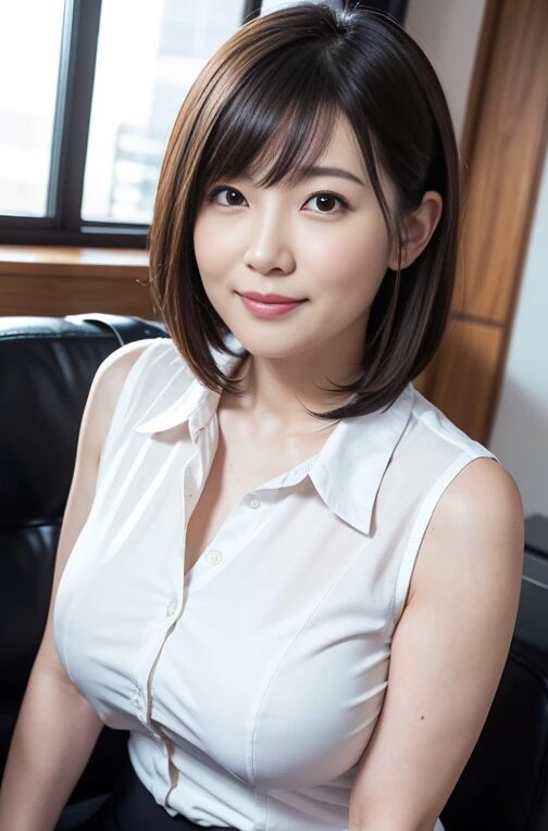 巨乳人妻の女上司が会社で誘惑してきた【AI画像】57