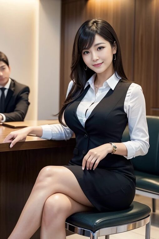 巨乳人妻熟女が女上司だったら【AI画像】41